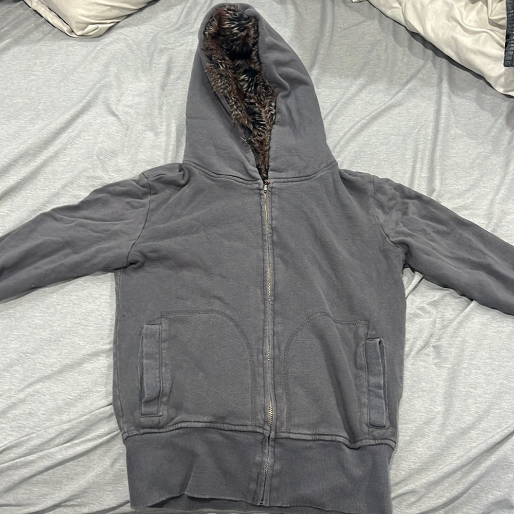 BBDAKOTA Fur Zipup hoodie